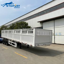 3 Axles Fence Bulk Cargo Semi Trailer