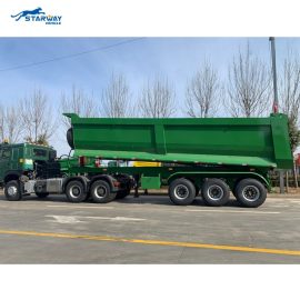 3 Axles U Type Tipper Dump Truck Trailer