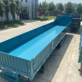 60 Tons 3 Axle Side Wall Semi Trailer For Sale
