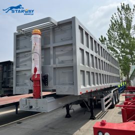 3 Axles Heavy-Duty Dump Truck Semi Trailer