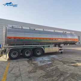 Aluminum Steel Fuel Tanker Trailer For Sale