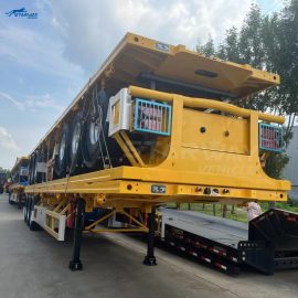 3 Axles 50 Ton Flatbed Semi Trailer