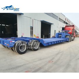 Heavy Duty 100 Tons Lowbed Semi Trailer