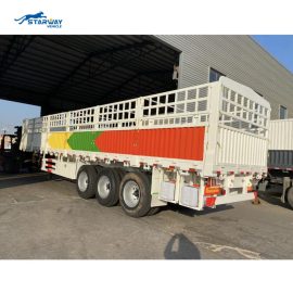 Starway 3 Axles 50 Tons stake fence semi trailer