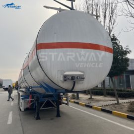 3Axles 40CBM Oil Fuel Tanker Trailer In Guinea